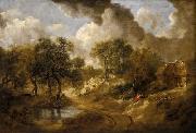 Thomas Gainsborough Landscape in Suffolk oil painting on canvas